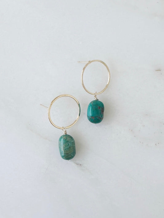 Whitney // Turquoise Earrings