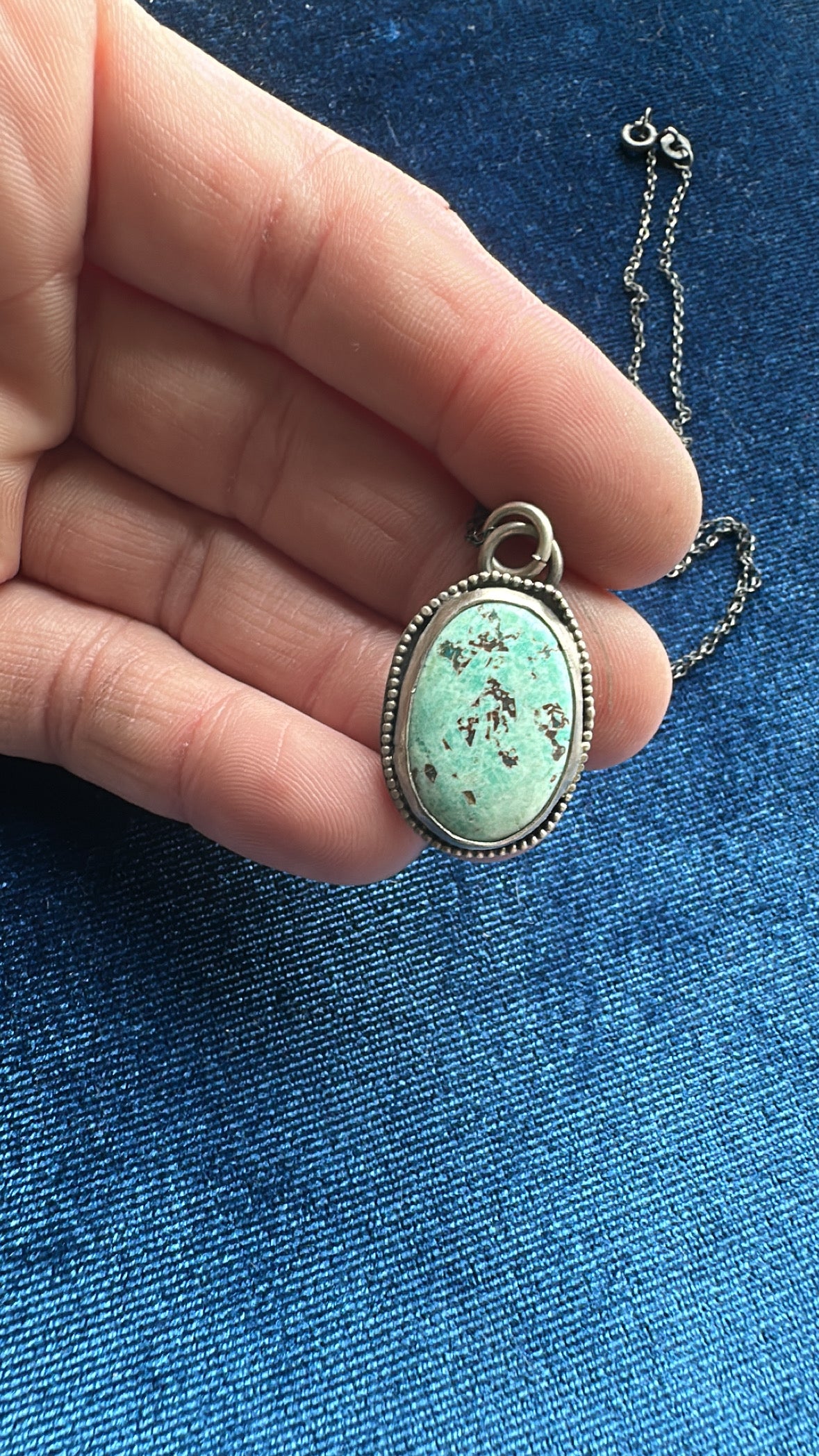Saguaro Skie Necklace // Turquoise Necklace // Heavy Metal