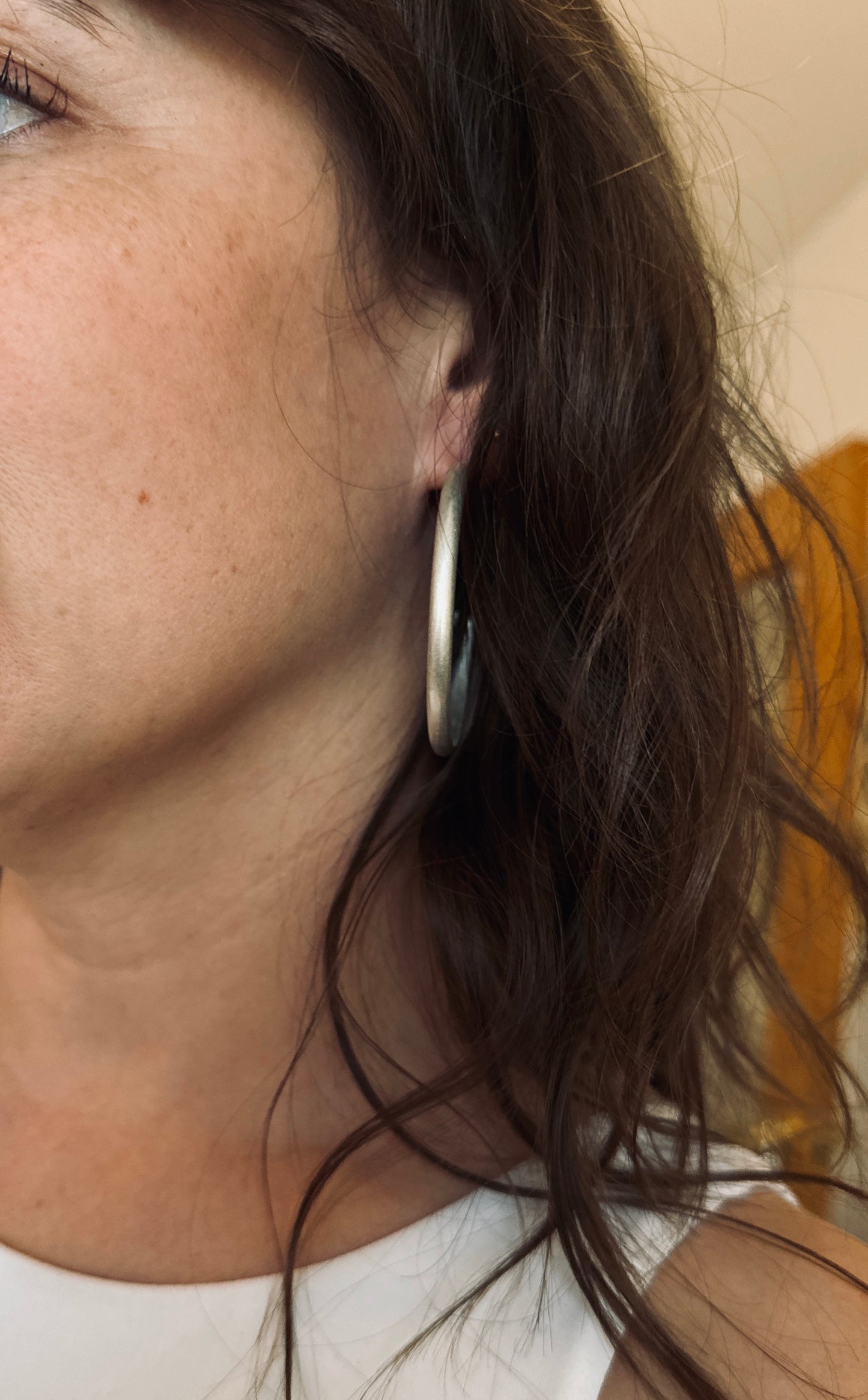 Luxe Hoops - Large - Sterling Silver // Heavy Metal