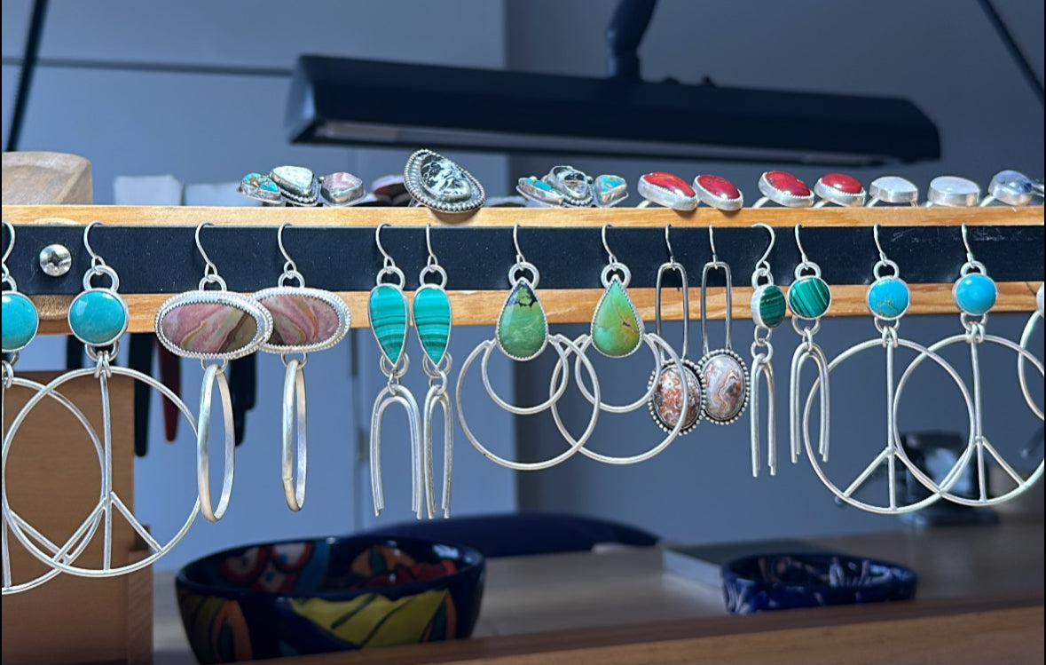 Backseat Lovers // Polychrome Jasper Earrings // Heavy Metal