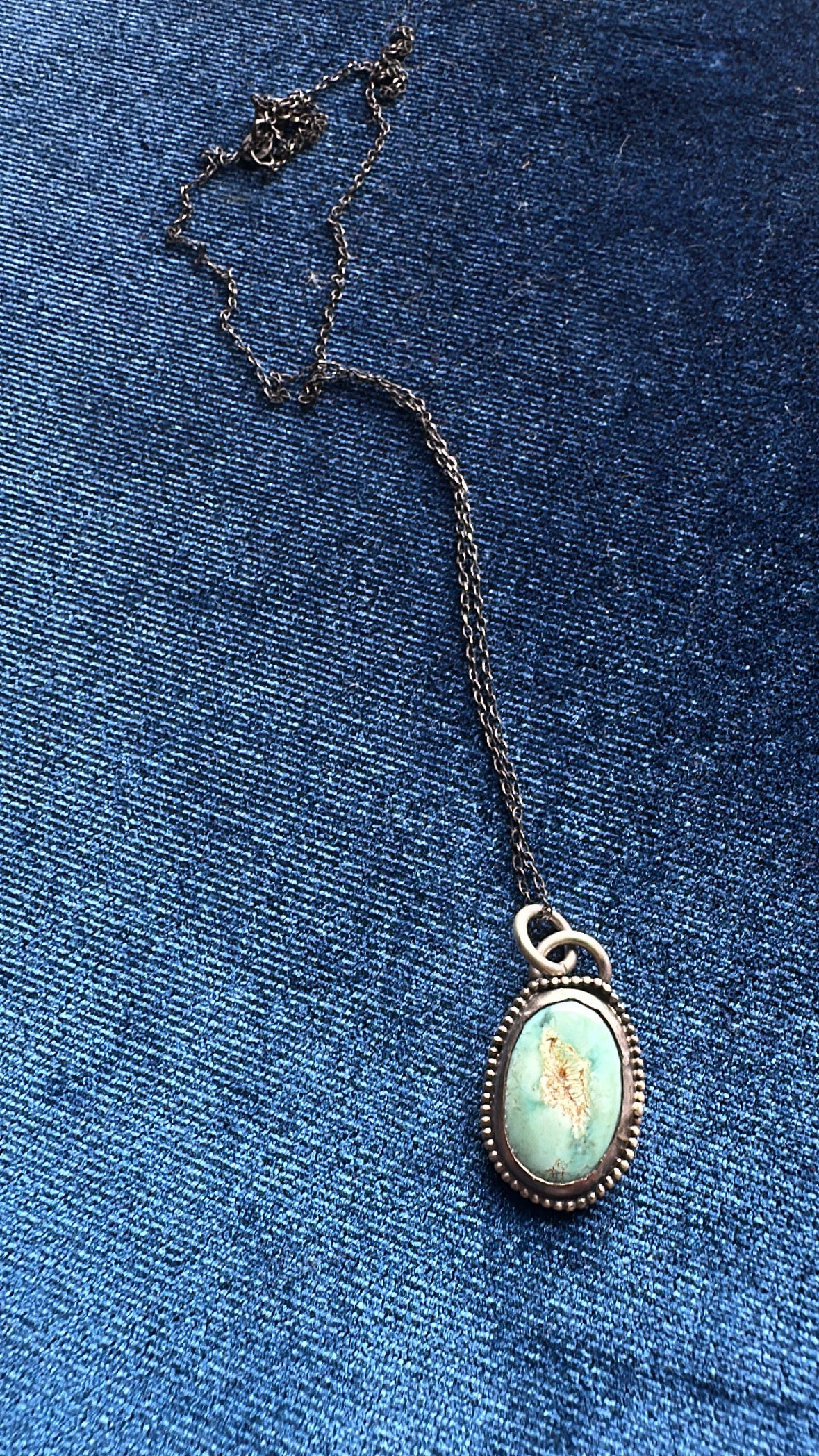 Gold Dust Woman Necklace // Turquoise Necklace // Heavy Metal