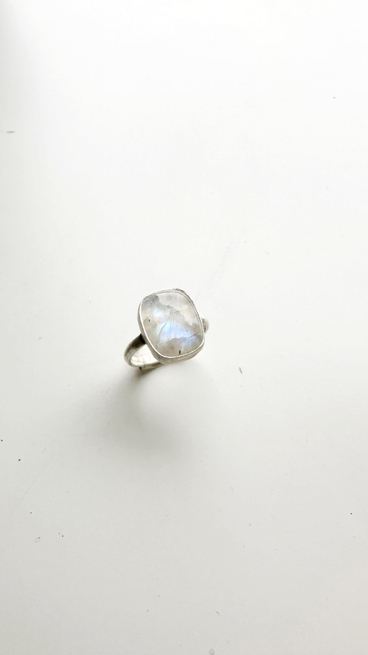 Dazed and Confused // Moonstone Ring - Size 8.5 // Heavy Metal