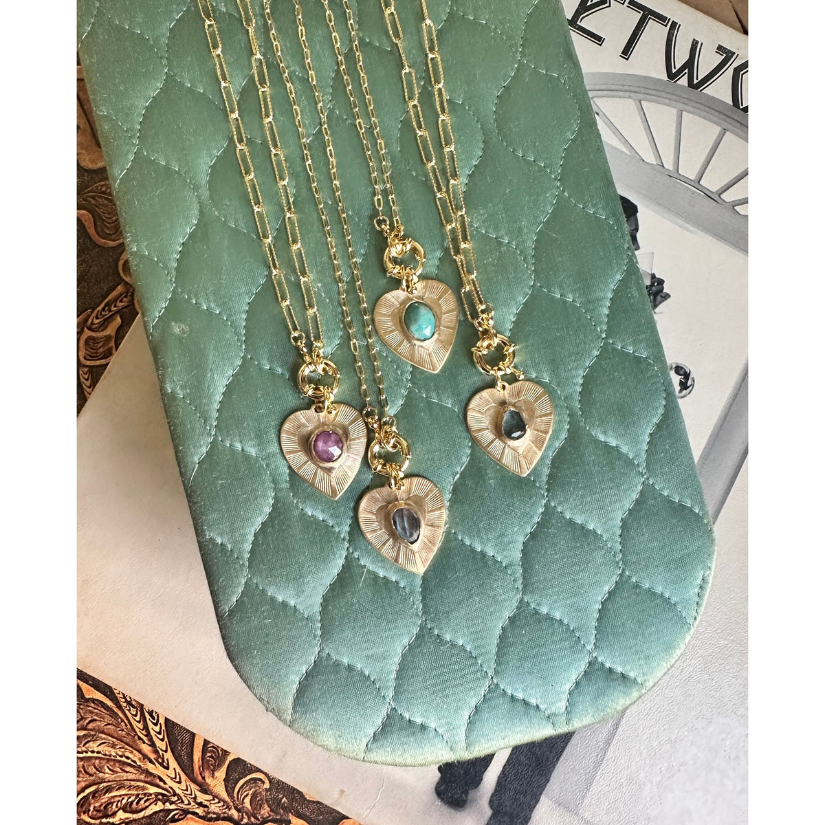 Crazy Hearts | Labradorite Talisman Heart Necklace