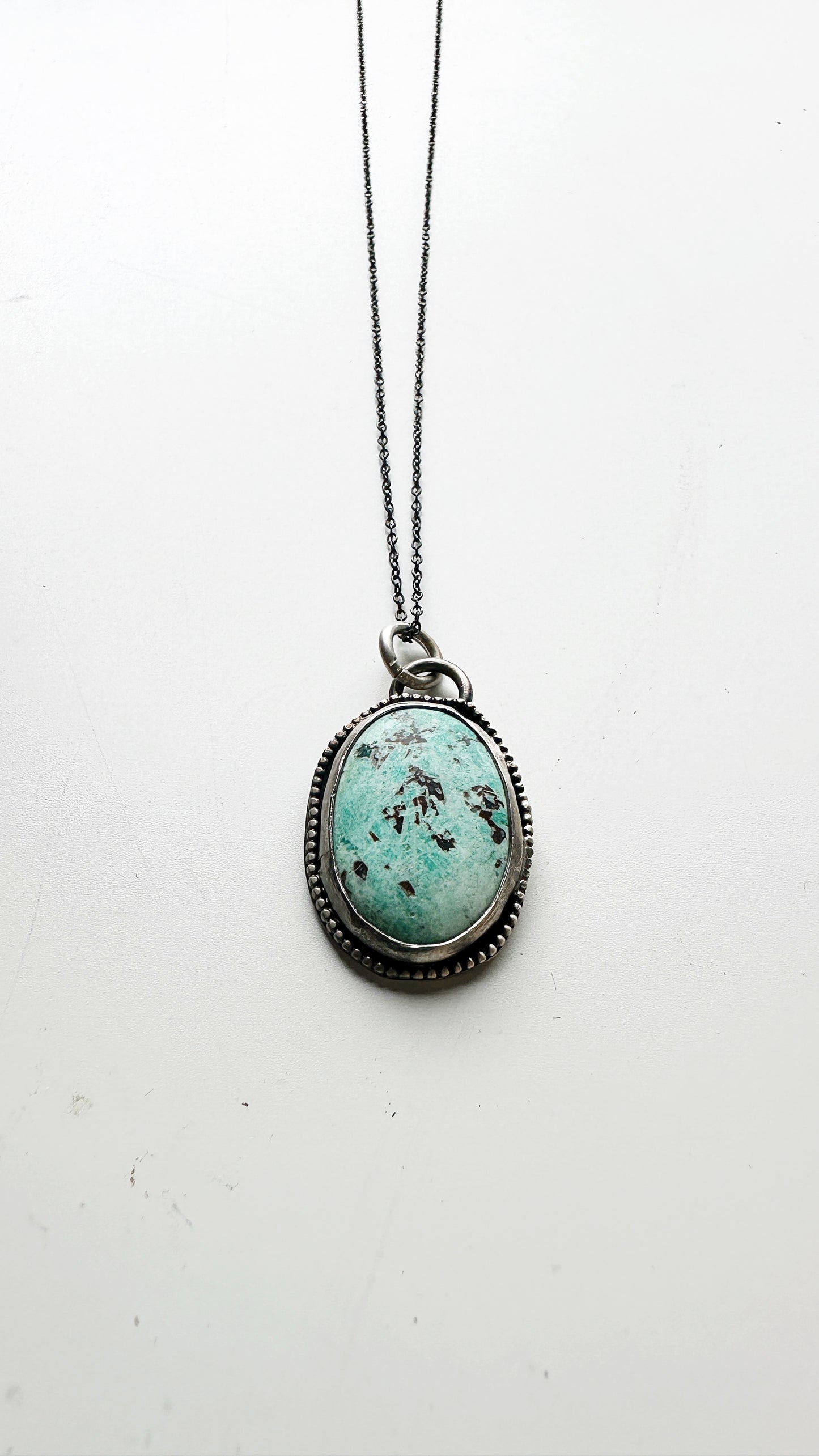 Saguaro Skie Necklace // Turquoise Necklace // Heavy Metal