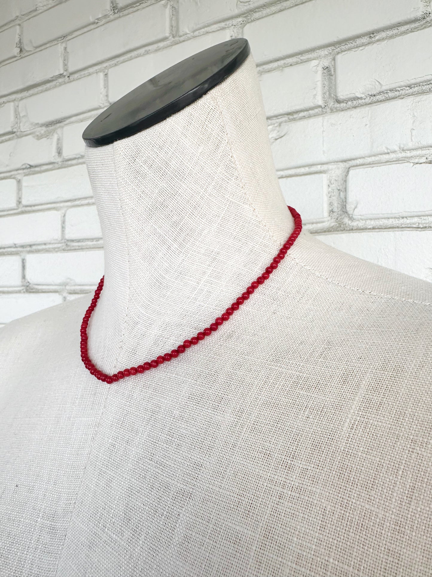 Gemstone Necklace // Coral