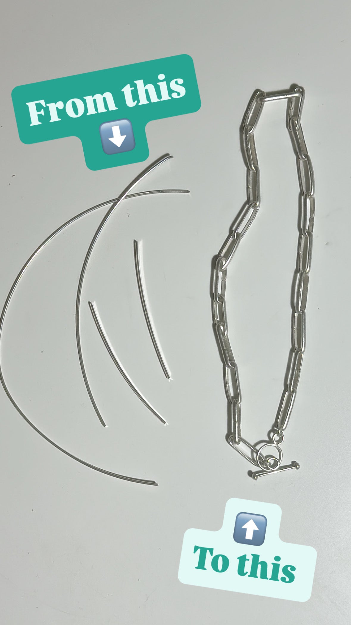 Judas - Sterling silver Paperclip chain