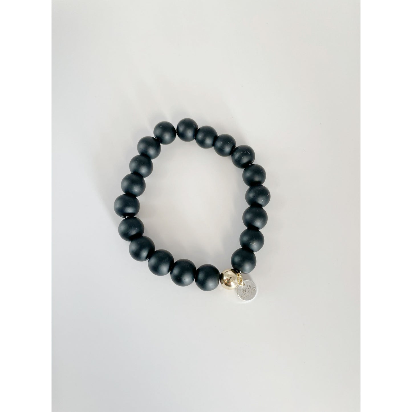 Cash Stacking Bracelet | 10mm Onyx Gemstone Bracelet