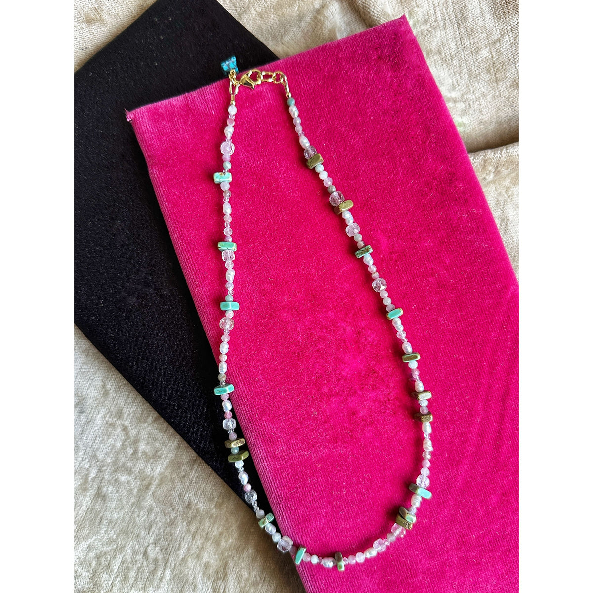 I Feel the Earth Move | Ghost Quartz & Turquoise Necklace