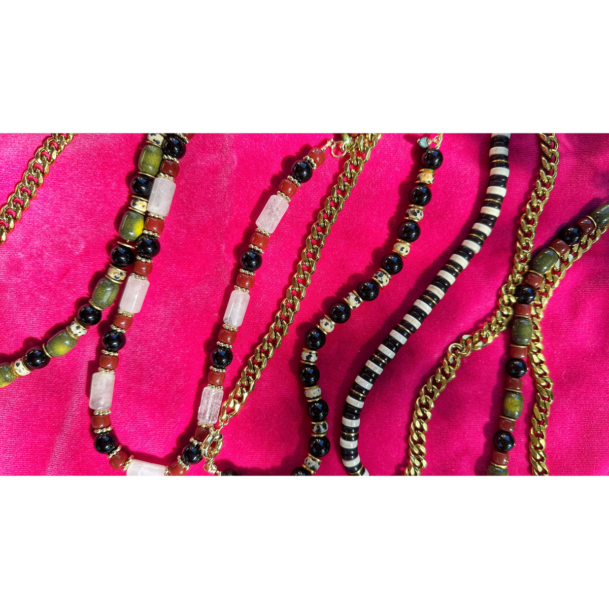 Dreamweaver | Onyx & Brioche Agate Necklace