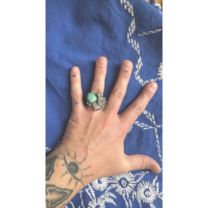 Bell Bottom Blues | Turquoise & Vintage Rhinestone Jewelry
