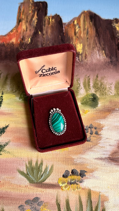 Green River | Malachite Statement Ring