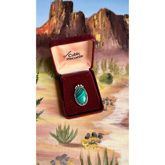 Green River | Malachite Statement Ring