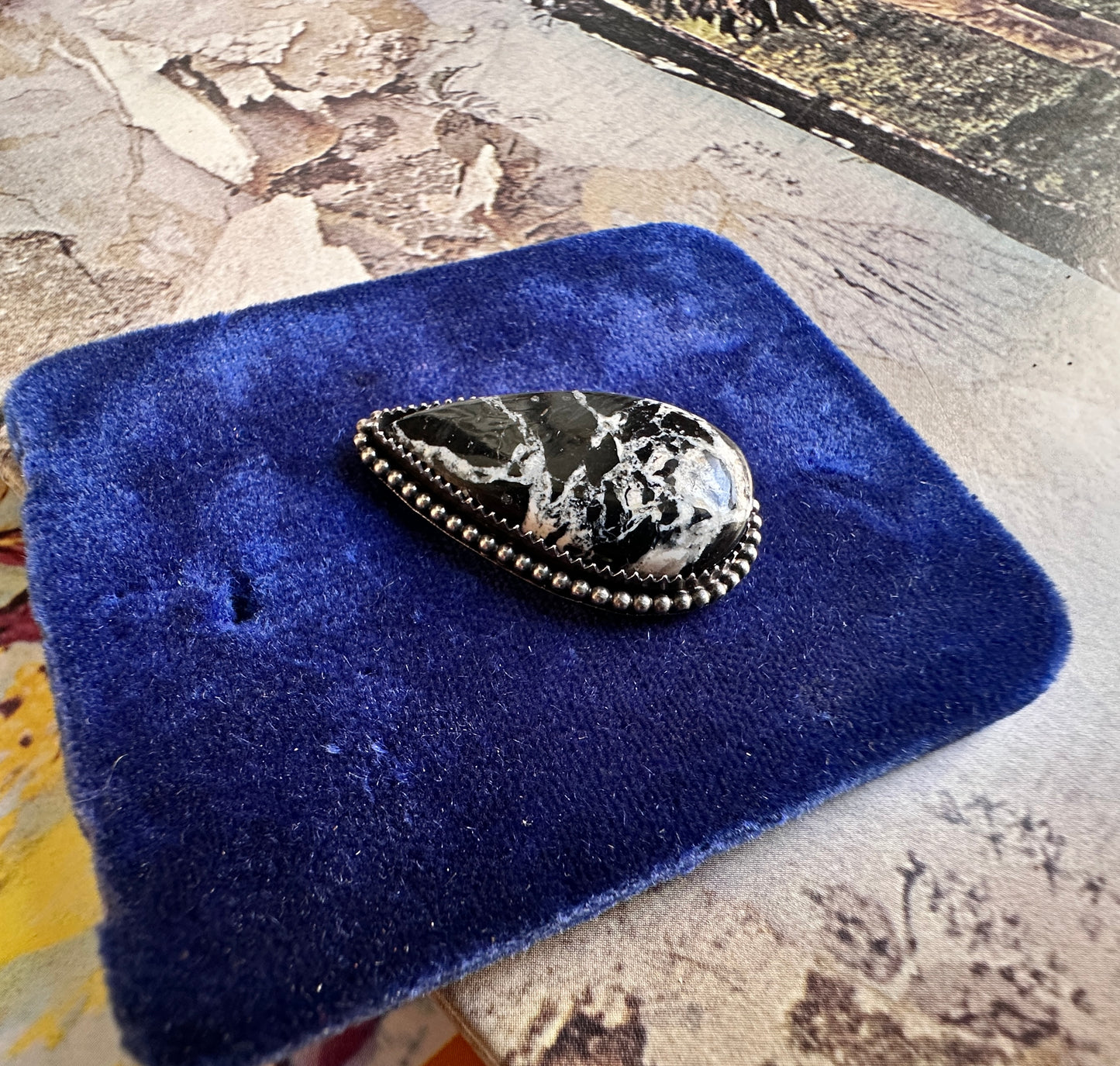 Moonshadow | White Buffalo Turquoise Statement Ring