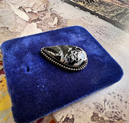 Moonshadow | White Buffalo Turquoise Statement Ring