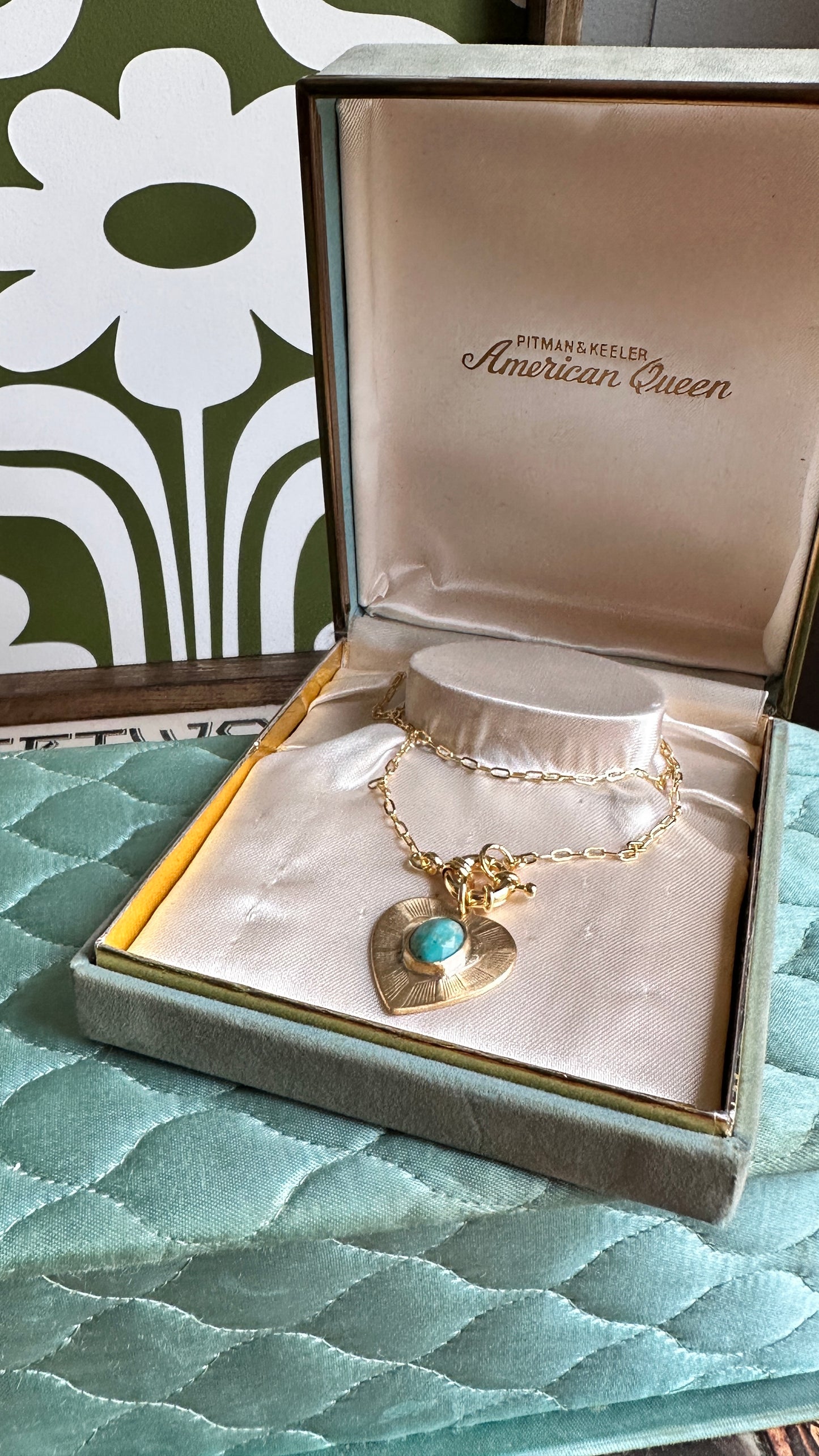 Crazy Hearts | Turquoise Heart Necklace