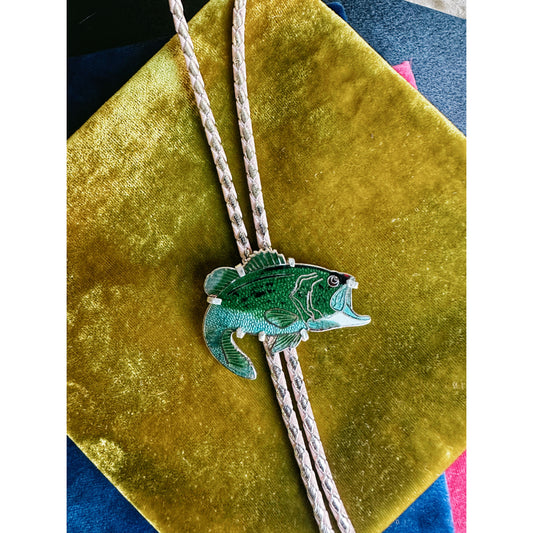 Fishin’ in the Dark | Vintage Bass Fish Bolo