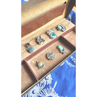 Bell Bottom Blues | Turquoise & Vintage Rhinestone Jewelry