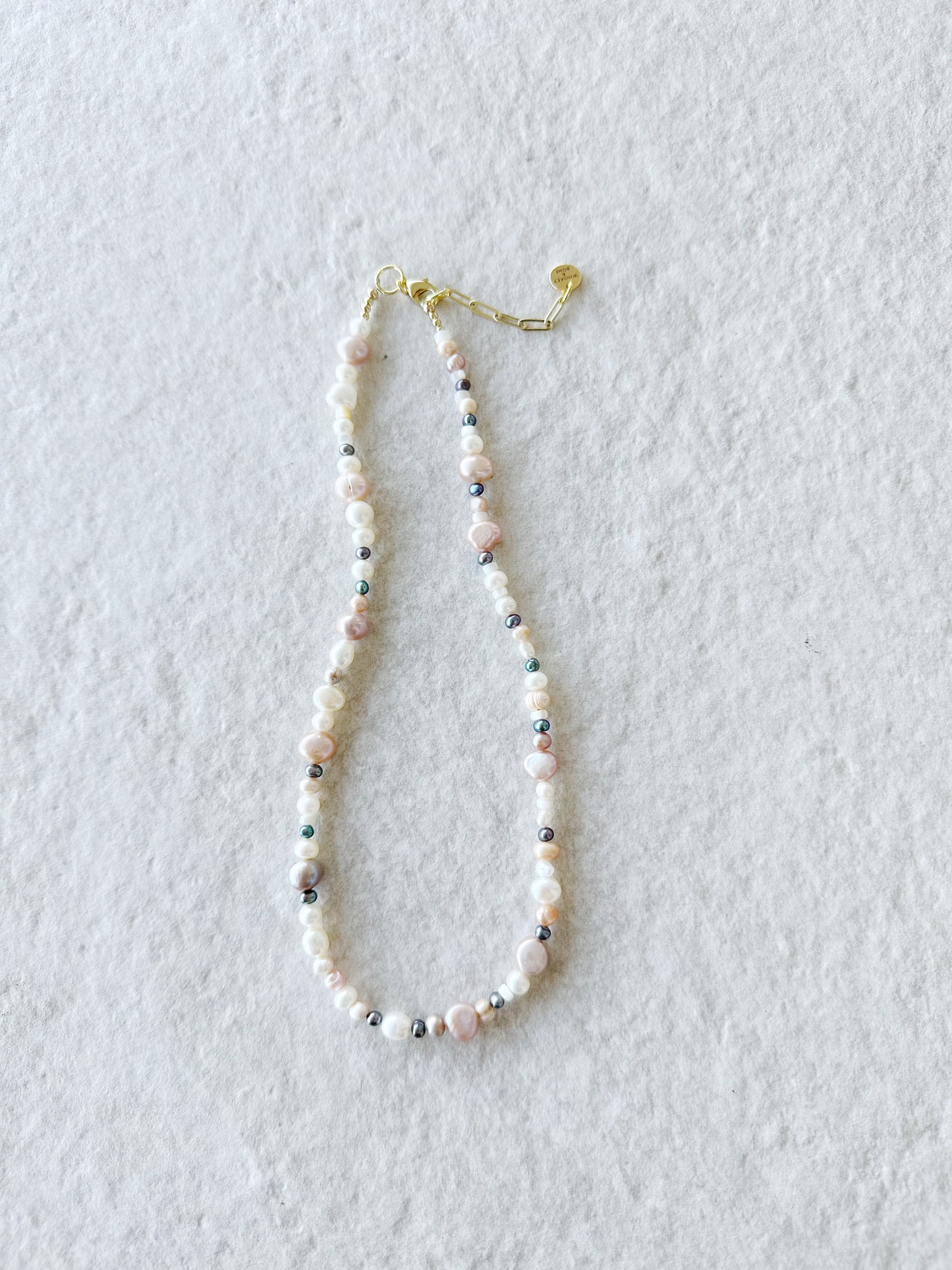 Phyllis Necklace // Mixed Pearl Necklace