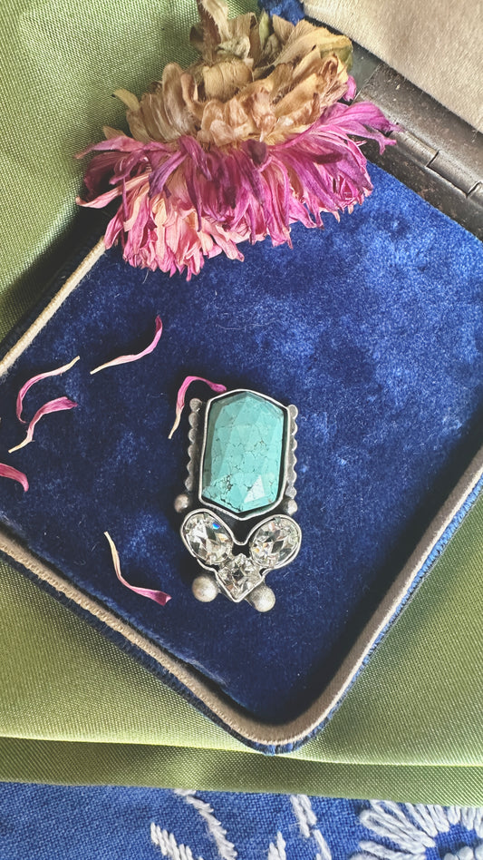 Rhinestone Cowboy | Turquoise & Vintage Rhinestone Jewelry