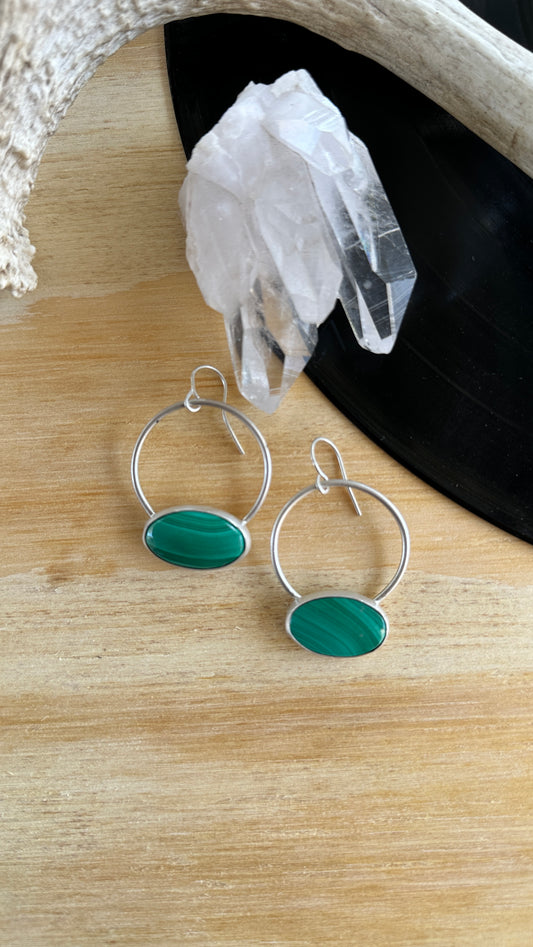 Sweet Smoke // Malachite Earrings // Heavy Metal