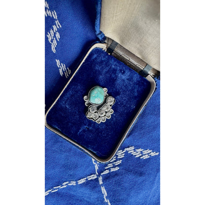 Bell Bottom Blues | Turquoise & Vintage Rhinestone Jewelry