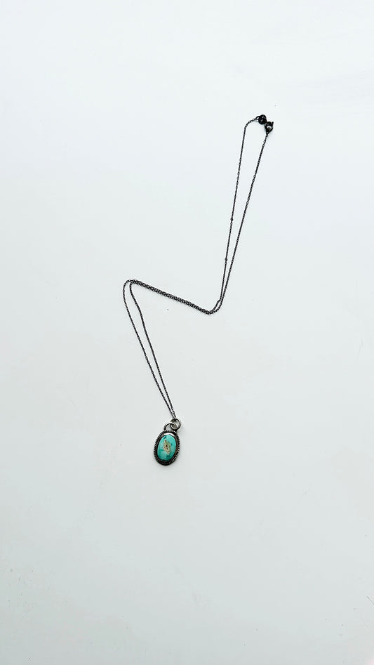 Gold Dust Woman Necklace // Turquoise Necklace // Heavy Metal