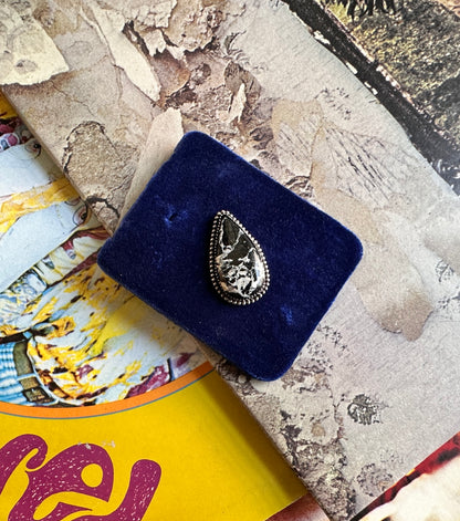 Moonshadow | White Buffalo Turquoise Statement Ring
