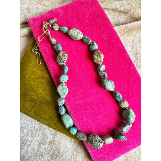 Chelsea Morning | Turquoise & Hematite Necklace
