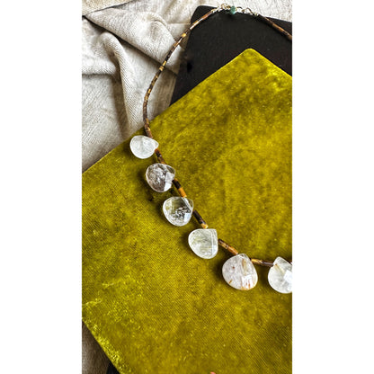 Midnight Flyer | Tiger’s Eye & Rutilated Quartz Necklace