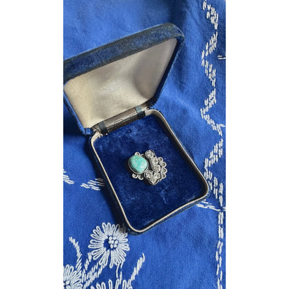 Bell Bottom Blues | Turquoise & Vintage Rhinestone Jewelry