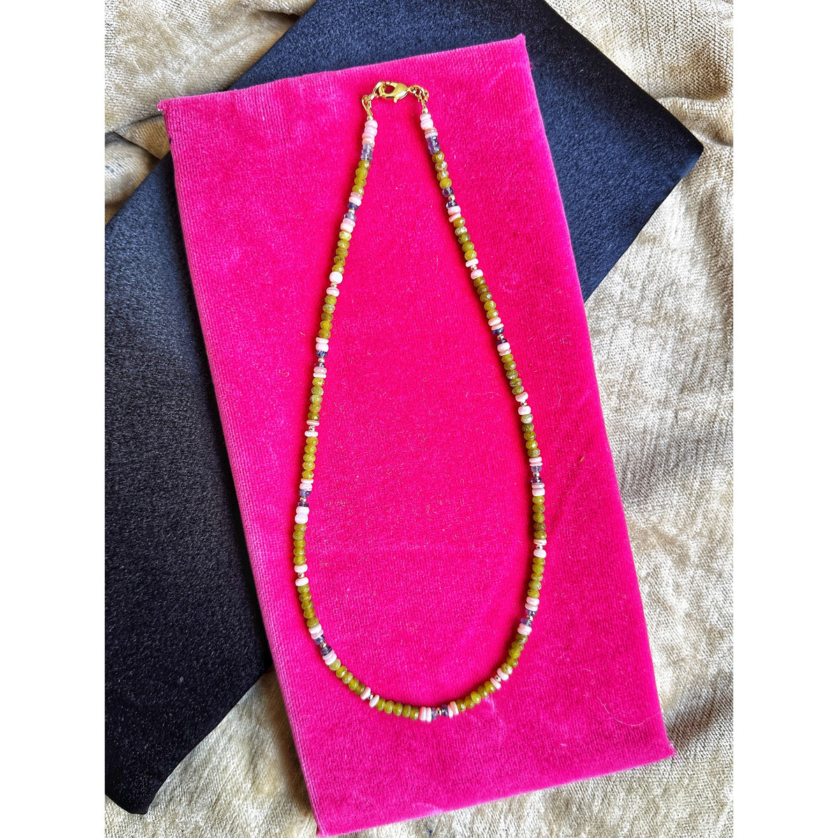 Love Rollercoaster | Green Opal & Lepidolite Necklace
