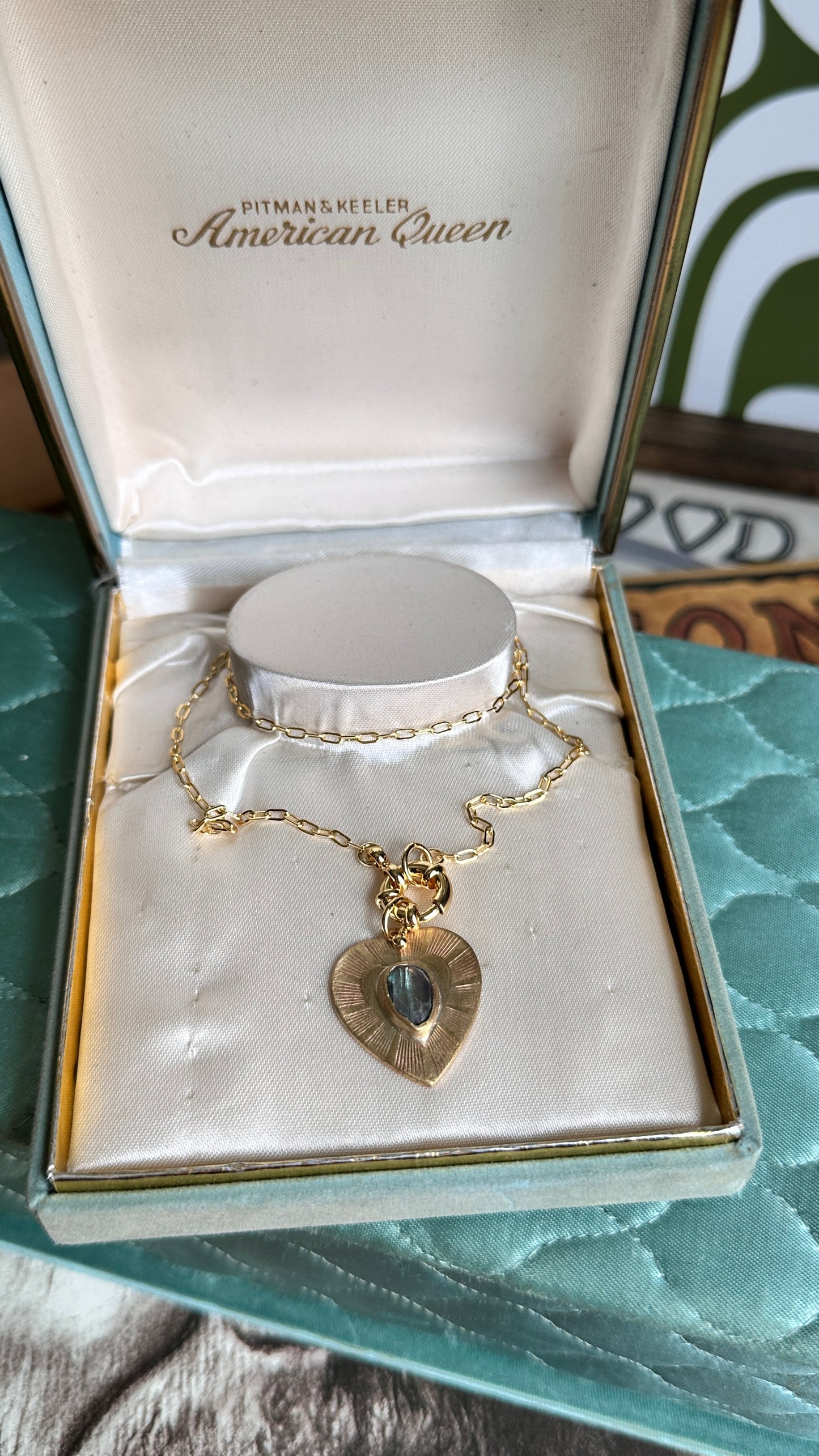 Crazy Hearts | Labradorite Talisman Heart Necklace