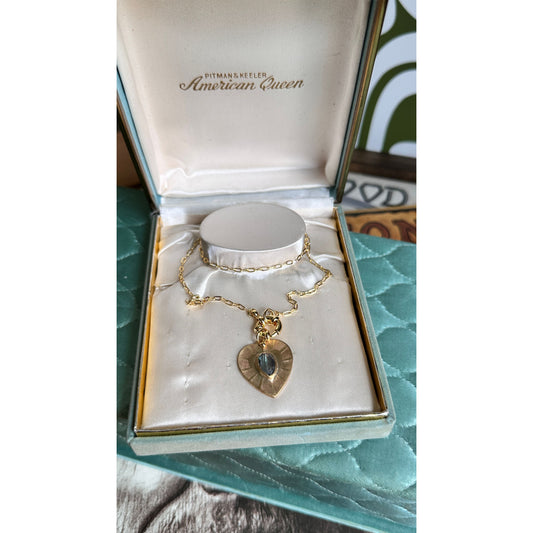 Crazy Hearts | Labradorite Talisman Heart Necklace