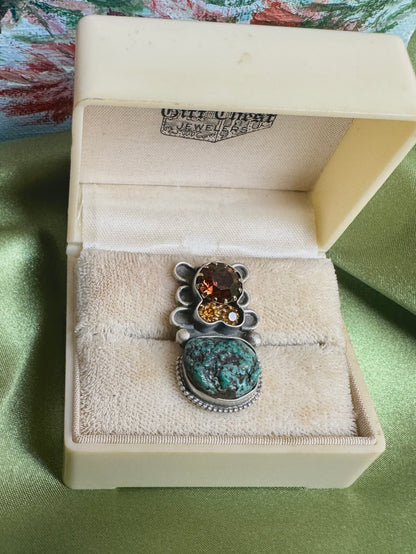 Sundown | Turquoise & Vintage Rhinestone Jewelry