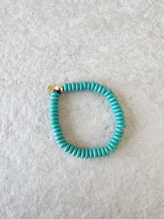 Hendrix // Faux Turquoise - Donut Beads