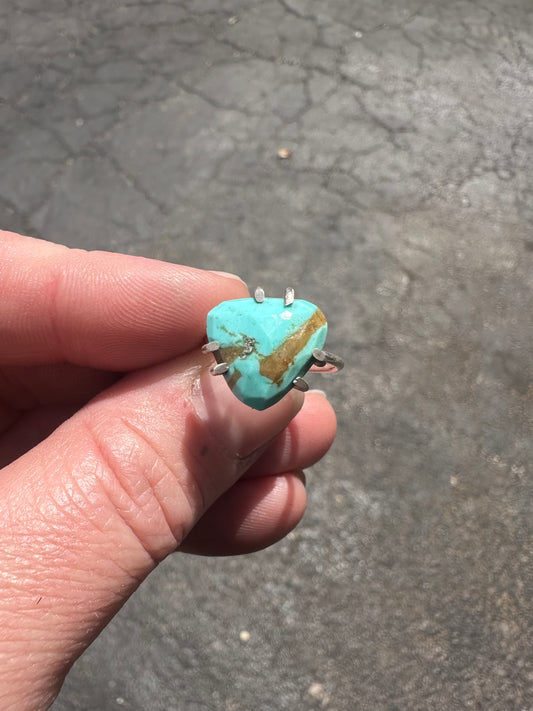 Turquoise Claw Ring // Size 5