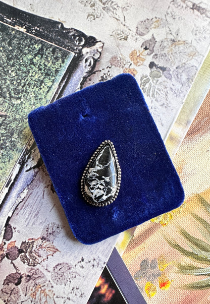 Moonshadow | White Buffalo Turquoise Statement Ring