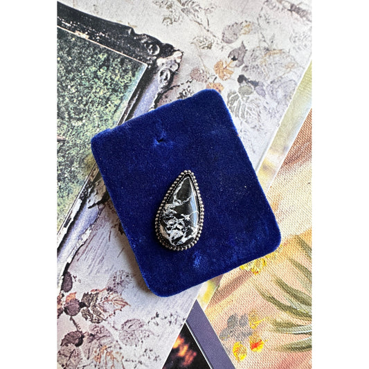 Moonshadow | White Buffalo Turquoise Statement Ring