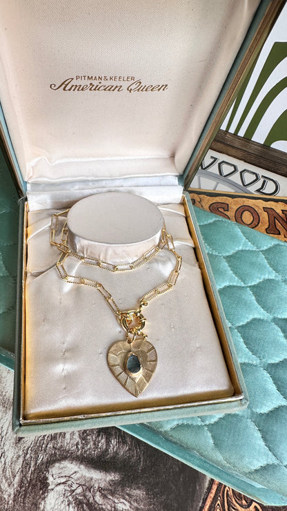 Crazy Hearts | Paraiba Kyanite Talisman Heart Necklace