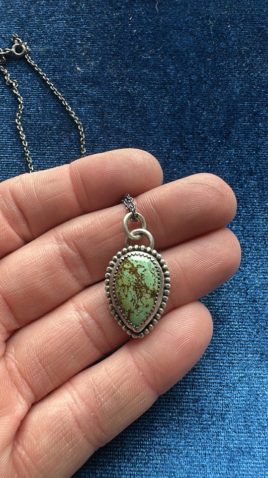 Outlaw Heart Necklace // Turquoise Necklace // Heavy Metal