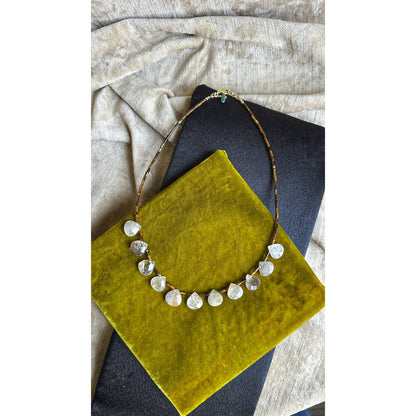 Midnight Flyer | Tiger’s Eye & Rutilated Quartz Necklace