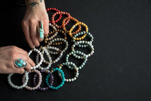 Stacker yoga bracelets handmade