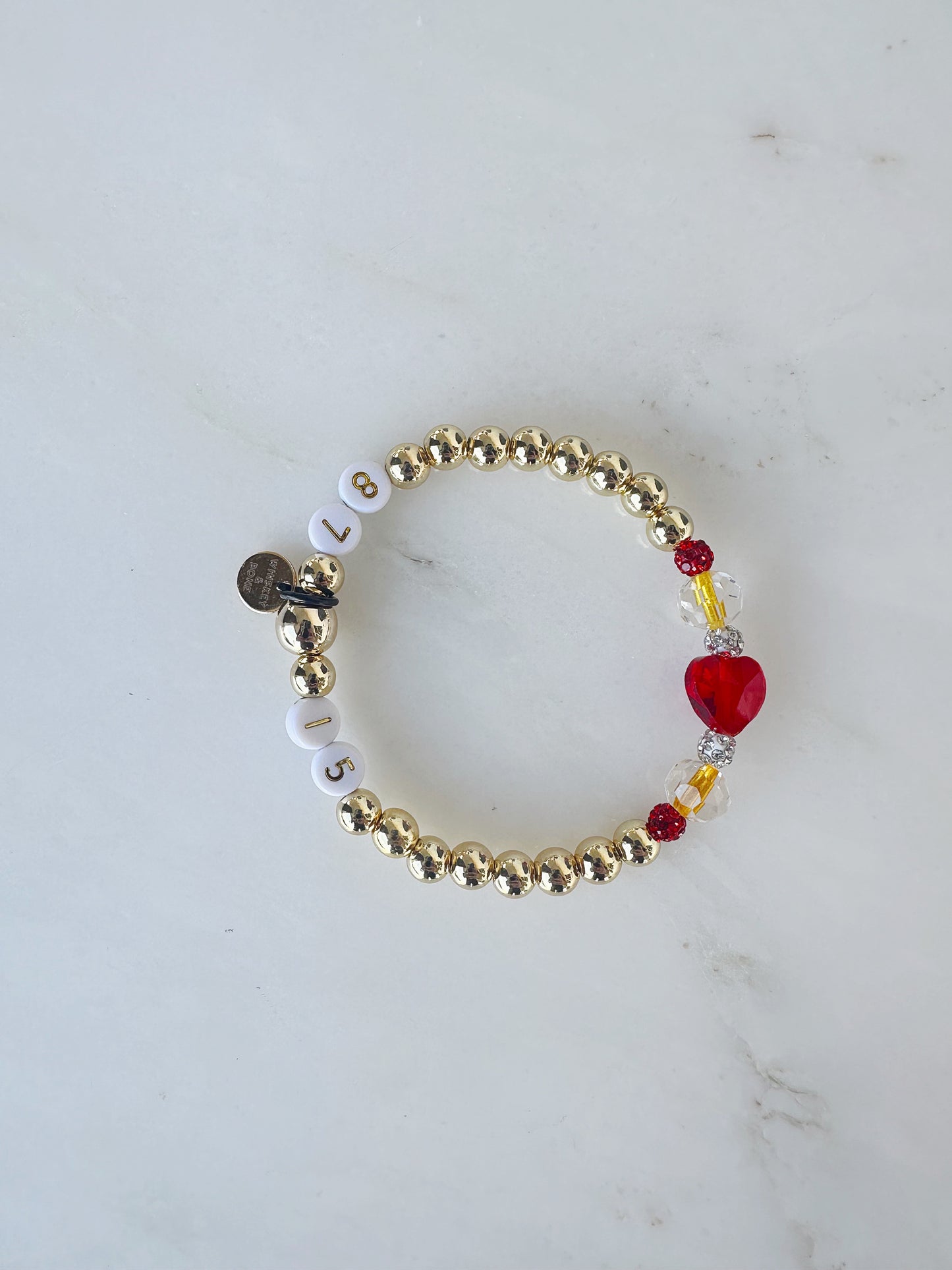 15// 87 Red Heart Bracelet // Limited Edition