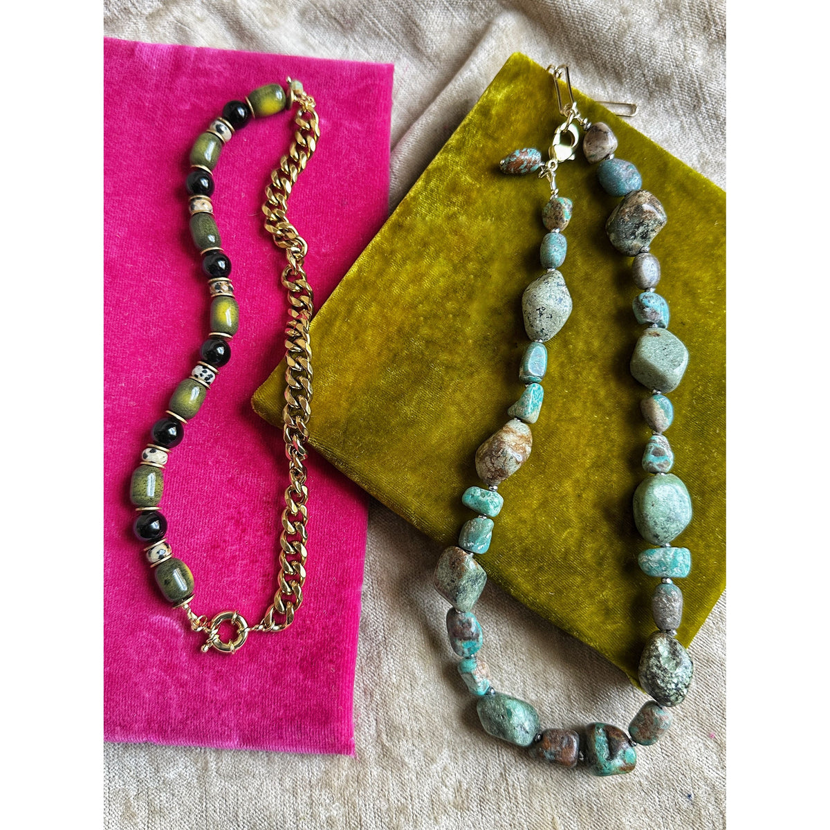 Chelsea Morning | Turquoise & Hematite Necklace