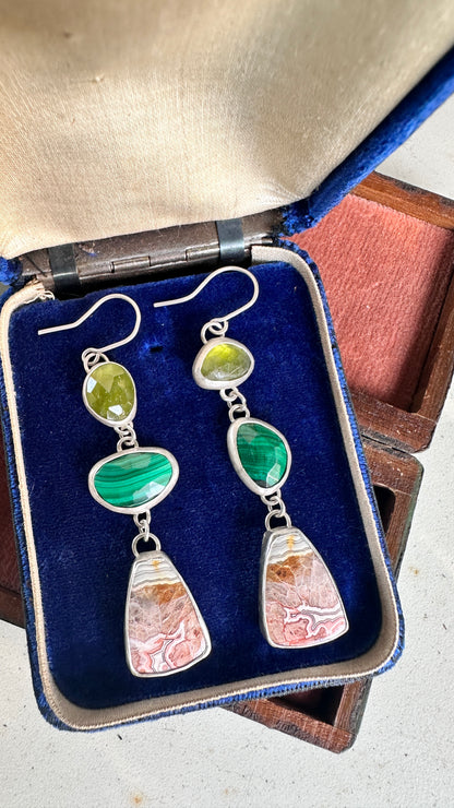 Cecilia | Mixed Gemstone Earrings
