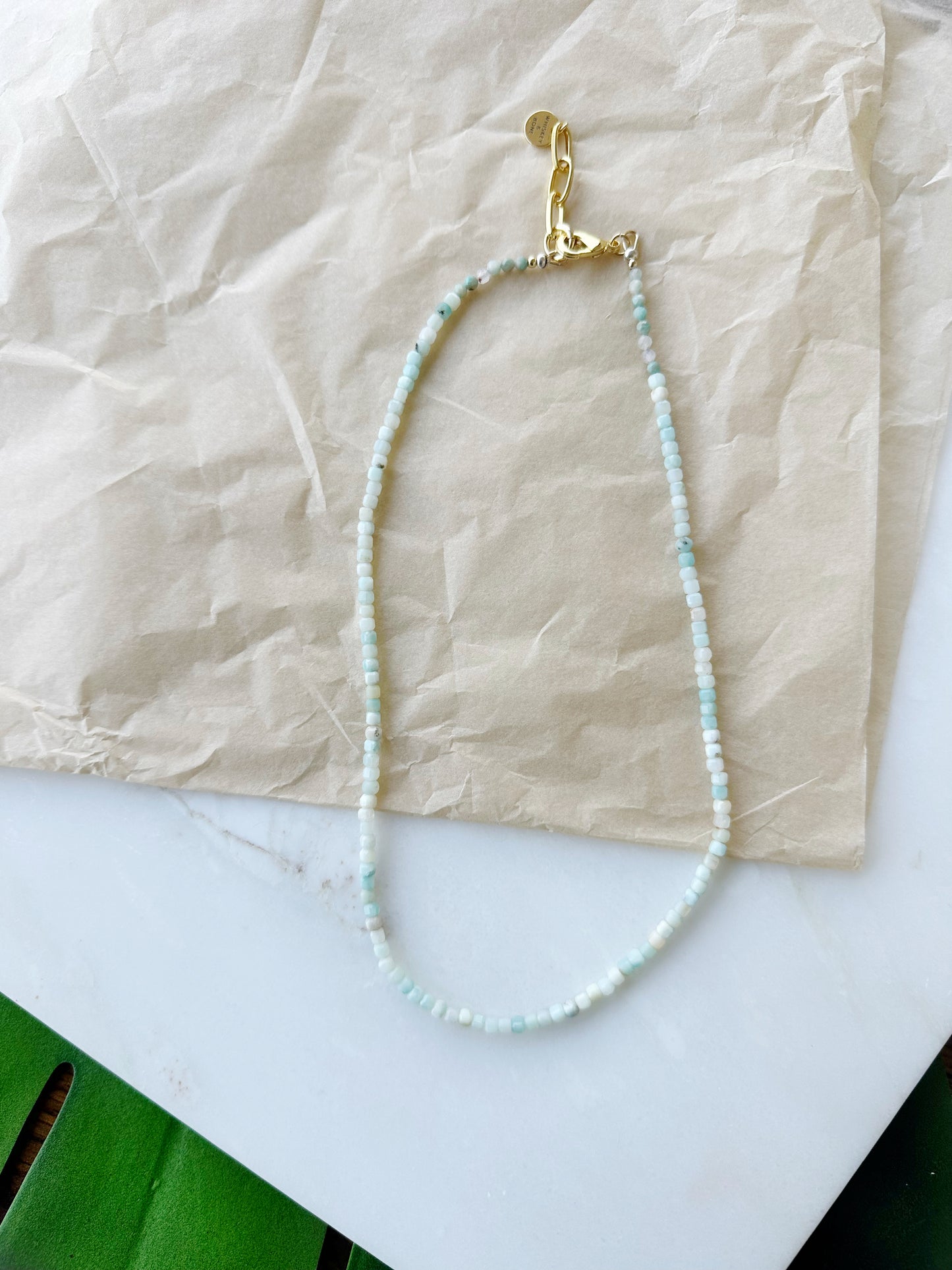 Gemstone Necklace // Amazonite