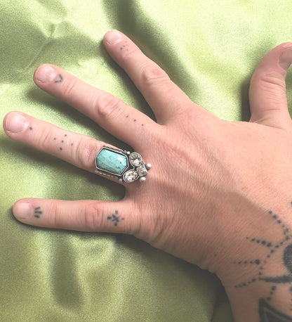 Rhinestone Cowboy | Turquoise & Vintage Rhinestone Jewelry