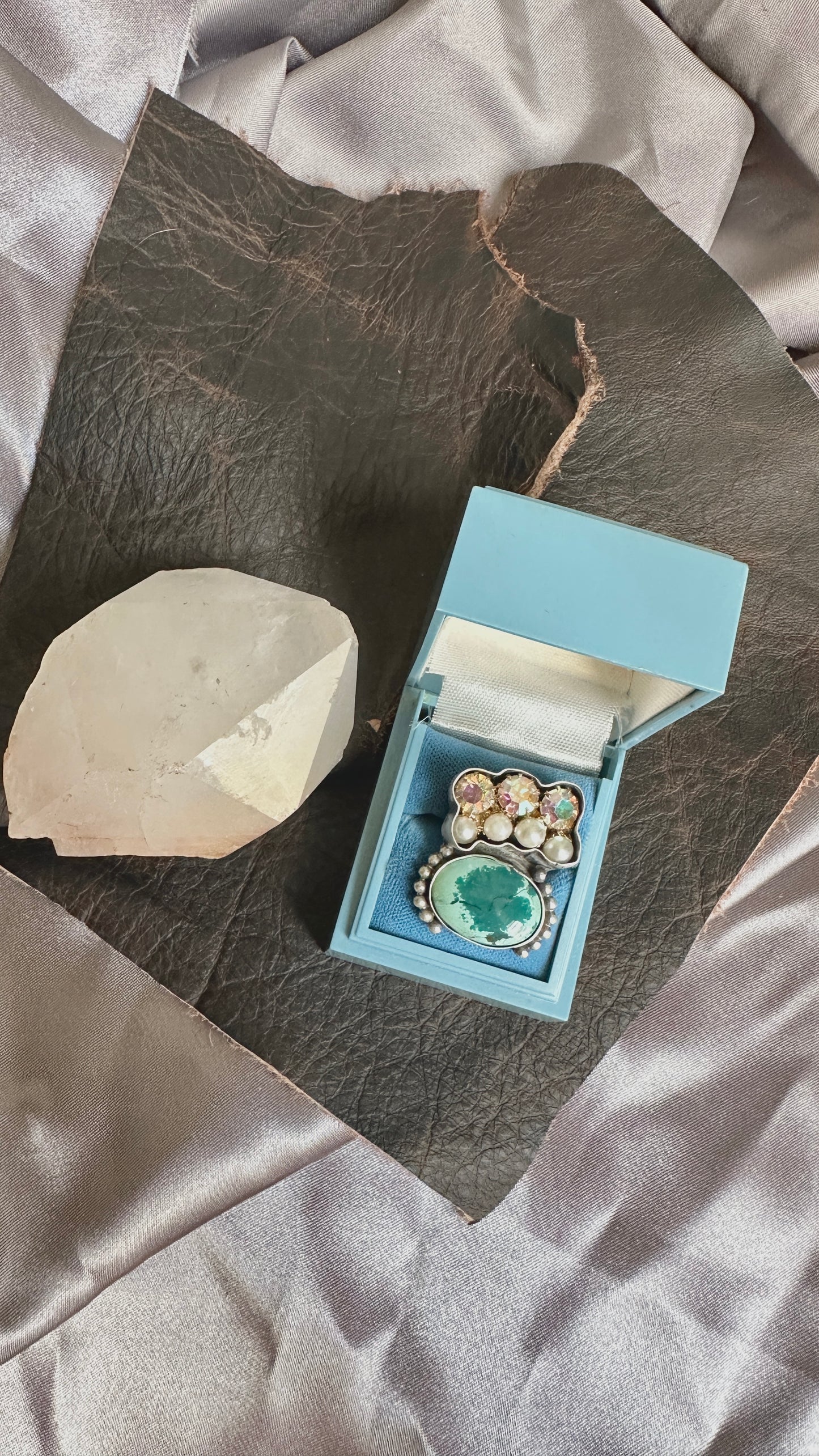 Tiny Dancer | Turquoise, Pearl & Vintage Rhinestone Jewelry