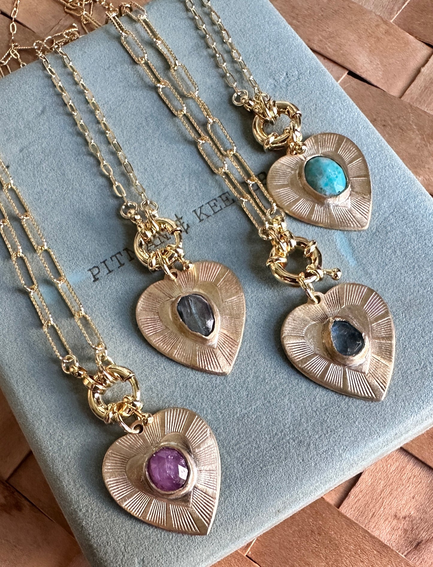 Crazy Hearts | Labradorite Talisman Heart Necklace