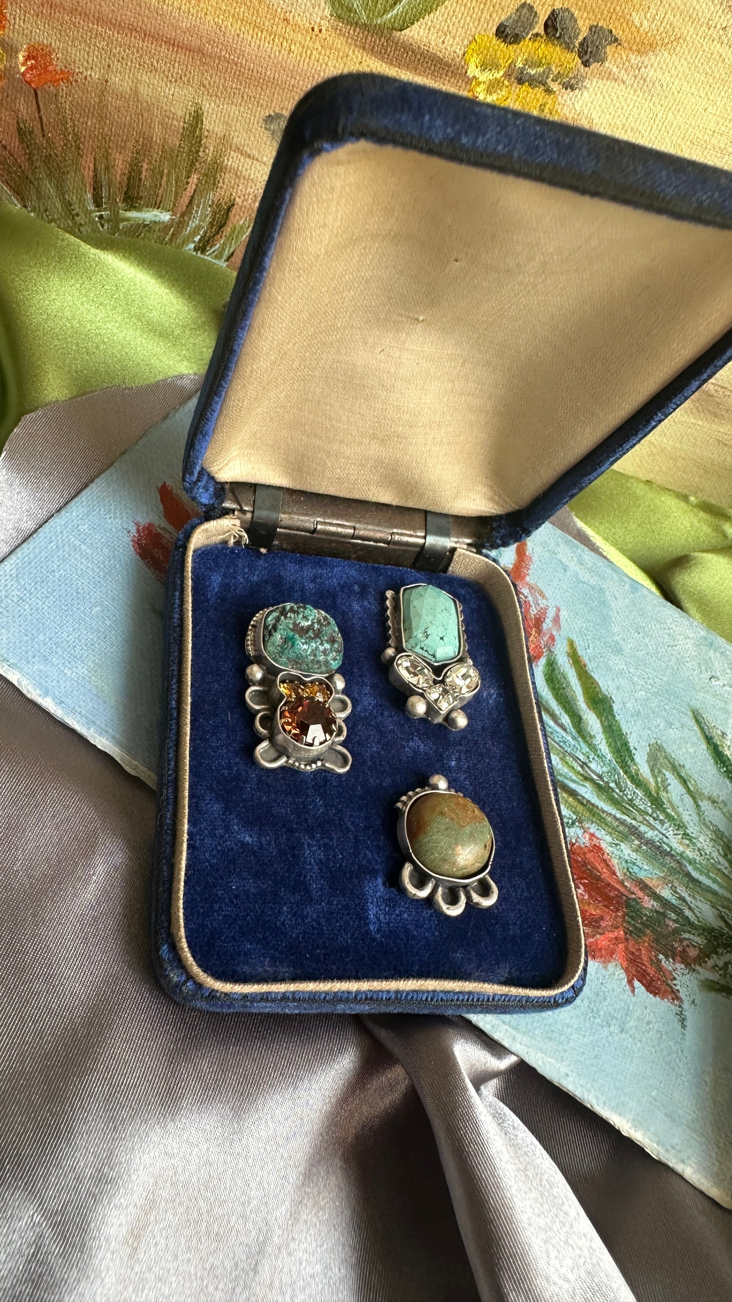 Sundown | Turquoise & Vintage Rhinestone Jewelry